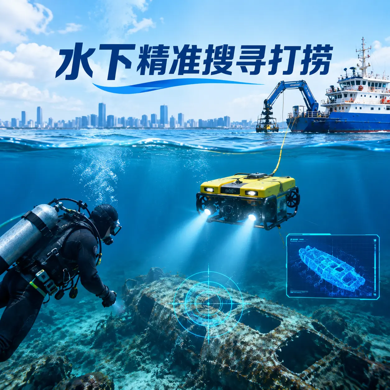 天柱水下精准搜寻打捞